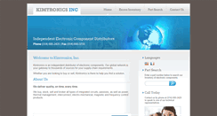 Desktop Screenshot of kimtronics.ca